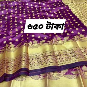 কাতান সিল্ক শাড়ি